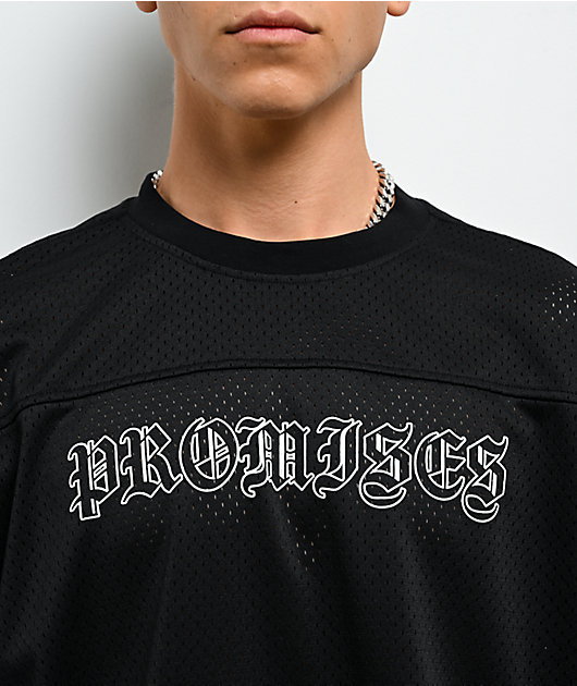 Broken Promises Mausoleum Black Long Sleeve Crop Jersey