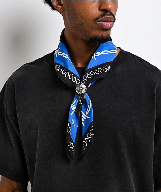 Broken Promises Medieval Black & Blue Bandana Necklace