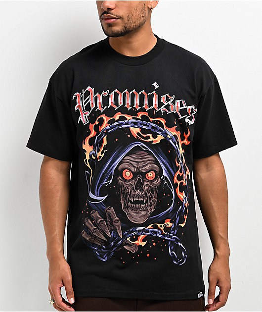 endless madeポロTシャツ Broken Promises Mosh Pit Black T-Shirt | Zumiez
