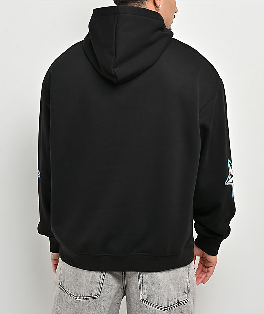 Broken Promises Nautical Rhinestone Black Hoodie