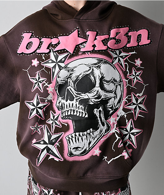 Broken Promises Nautty Brown Wash Hoodie | Zumiez
