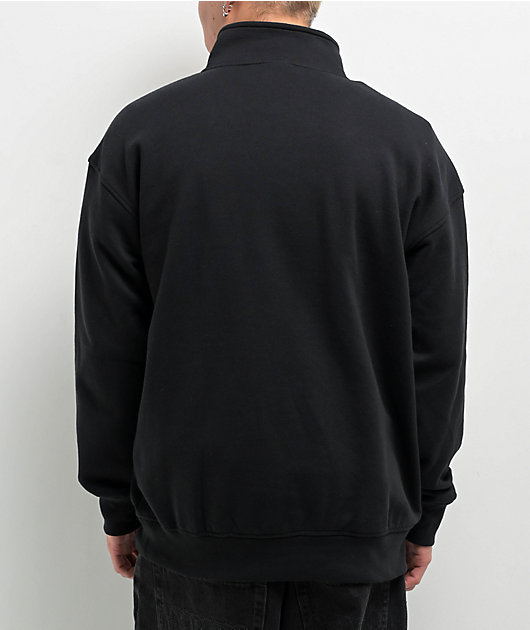 Broken Promises Never Kept Black Quarter Zip Sweatshirt