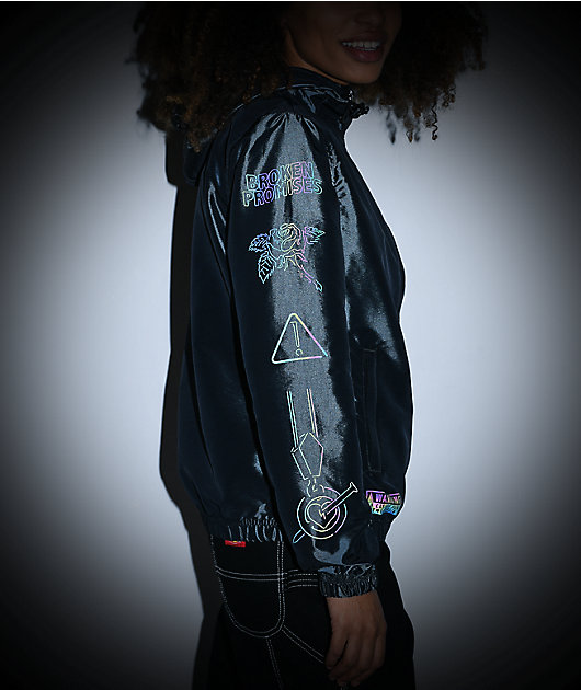 black windbreaker jacket no hood