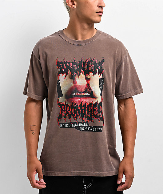 Broken Promises Nosebleed Brown T-Shirt | Zumiez