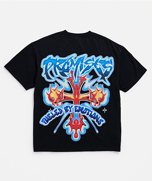 Broken Promises Numbskull Rhinestone Black T-Shirt