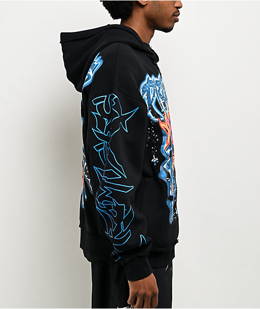 Broken Promises Numskull Rhinestone Black Zip Hoodie | Zumiez