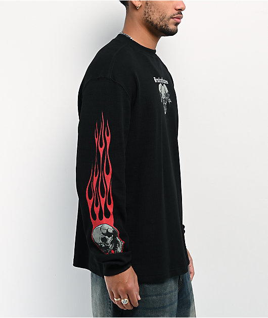 Broken Promises Outlaws Den Black Thermal Long Sleeve T-Shirt