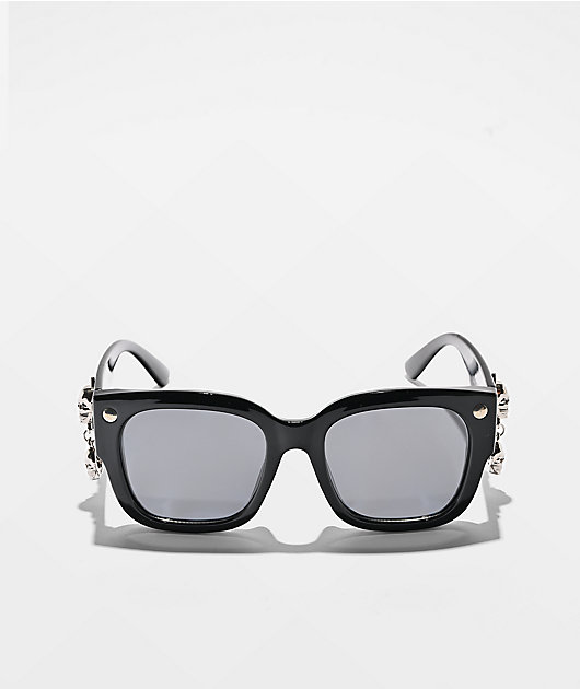 Broken Promises Pain Killer Black Sunglasses