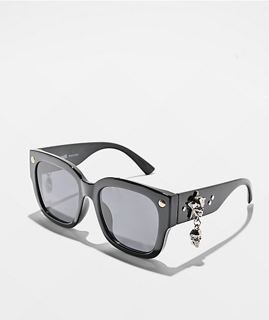 Broken Promises Pain Killer Black Sunglasses