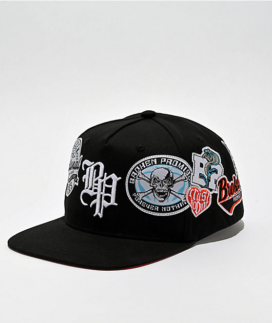 Black snapback fashion hats