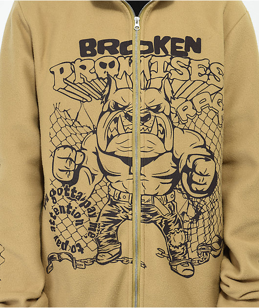 Broken Promises Pay Attention Brown Sherpa Jacket