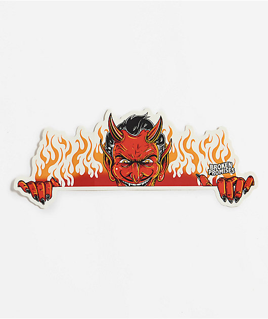 Broken Promises Peekaboo Jumbo Sticker