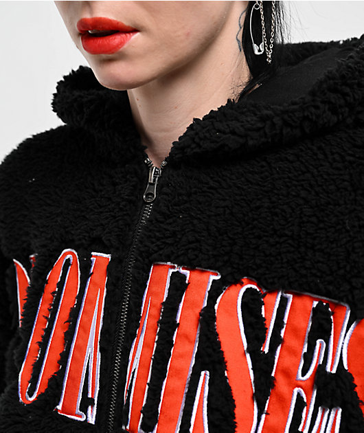 Broken Promises Pegasus Black Sherpa Zip Hoodie | Zumiez