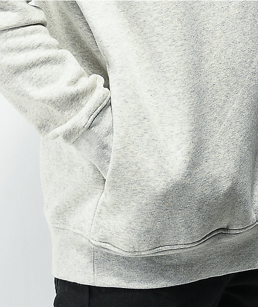 Broken Promises Poor Sport Grey Quarter Zip Sweatshirt