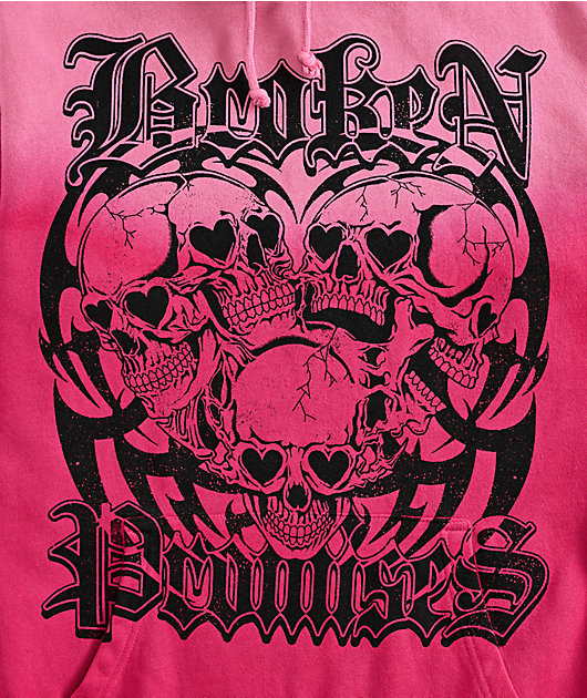 Broken Promises Purgatory Pink Wash Hoodie