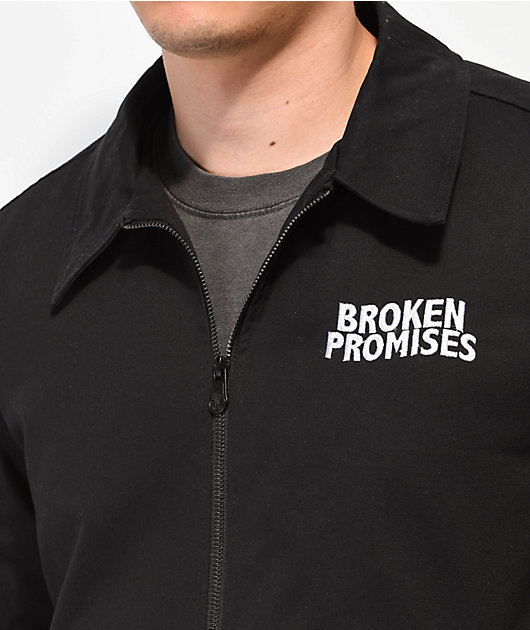 Broken Promises Rabid Printed Black Work Jacket