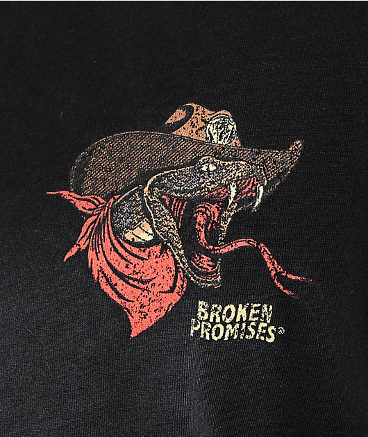 Broken Promises Rattler Black T-Shirt