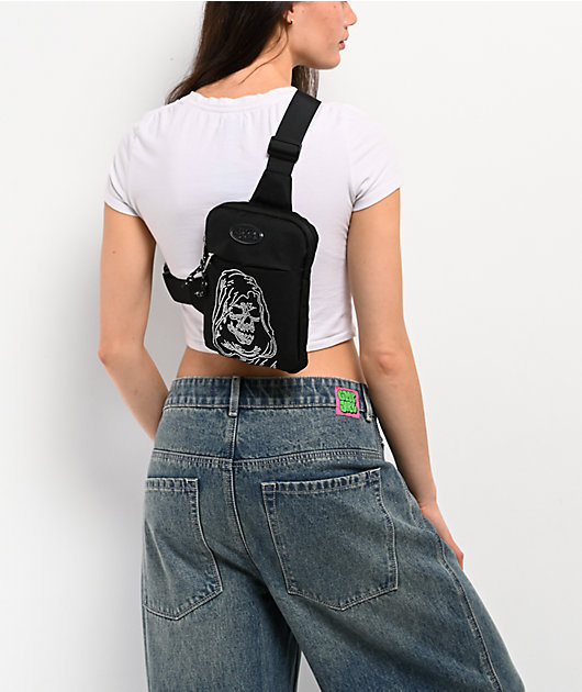 Broken Promises Reaper Black Crossbody Bag