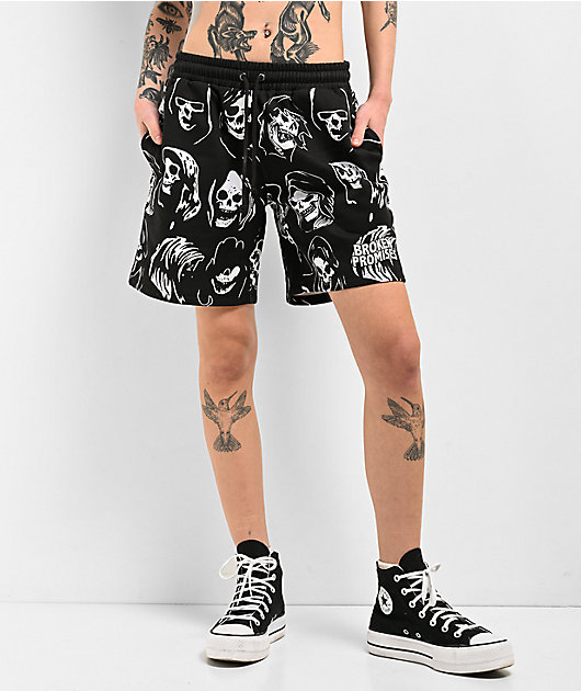 Broken Promises Reaper Guide Black Sweat Shorts | Zumiez