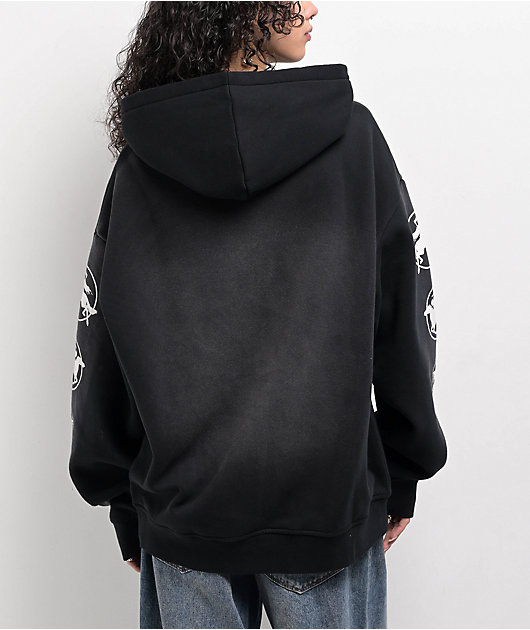 Broken Promises Rodeo Star Black Wash Hoodie
