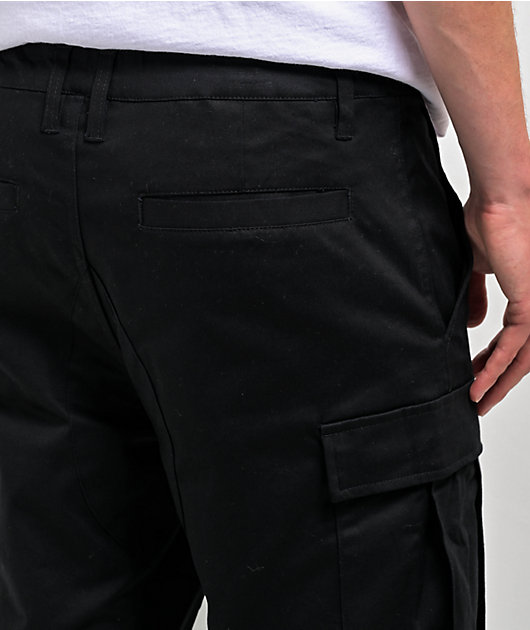 Black Flare Cargo Pants