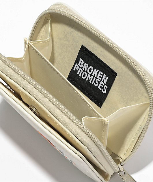 Broken Promises Screamer White Bifold Wallet