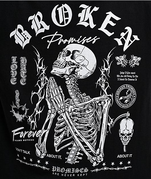 Broken Promises Shadow Within Black T-Shirt