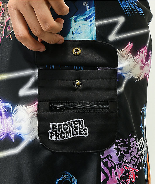 Broken Promises Simulation vestido sin mangas negro