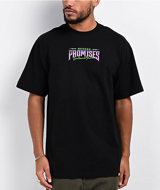 Broken Promises Skull Crusher Black T-Shirt