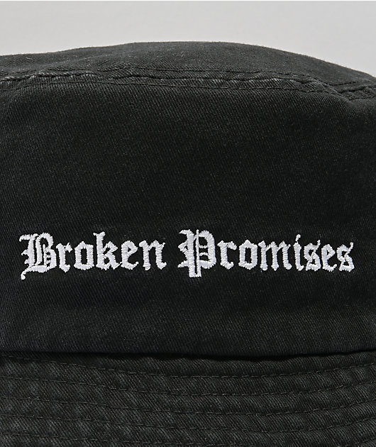 Broken Promises Slogan Bucket Hat