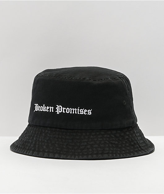 Broken Promises Slogan Bucket Hat