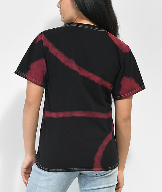 Broken Promises Sludge Red & Black Tie Dye T-Shirt