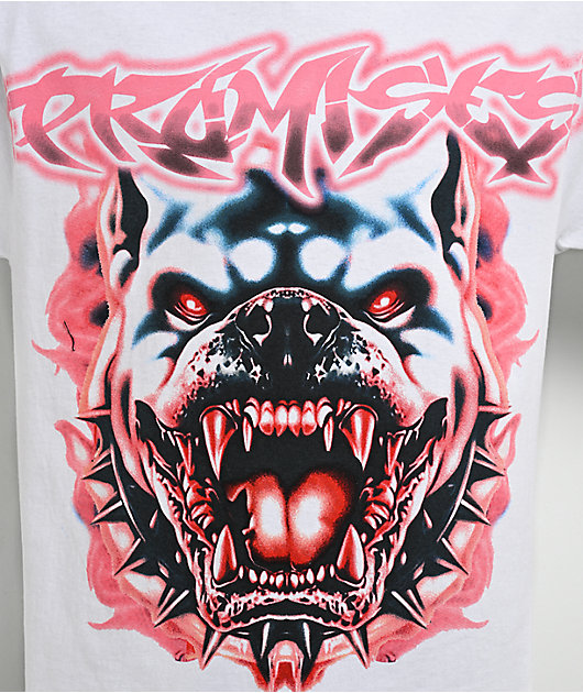 Broken Promises Snarl White T-Shirt