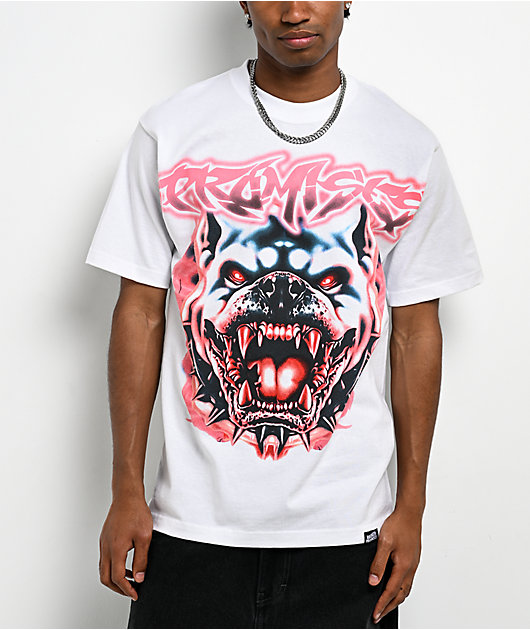 Broken Promises Snarl White T-Shirt