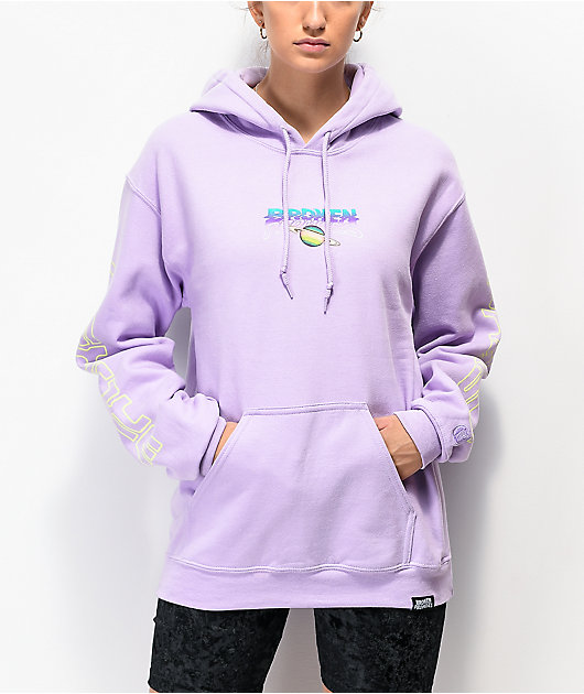 Broken Promises Spaced Out Lavender Hoodie Zumiez