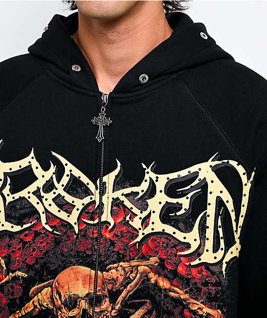 Broken Promises Spelunker Black Zip Hoodie