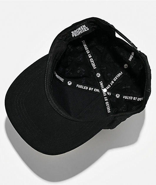 Broken Promises Surrender Studded Black Snapback Hat