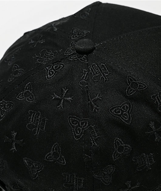 Broken Promises Surrender Studded Black Snapback Hat