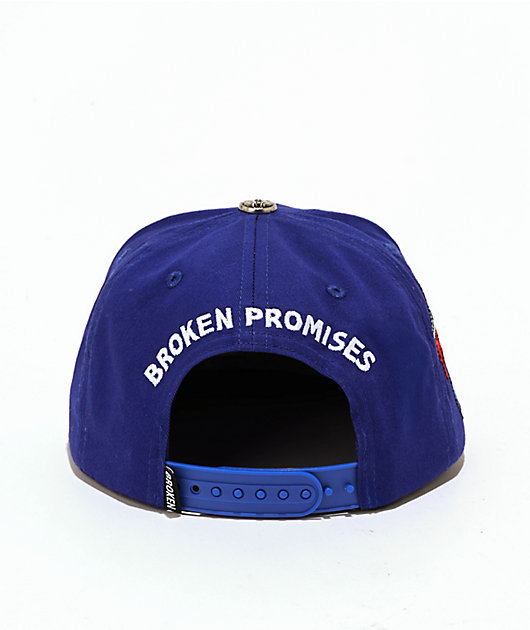 Broken Promises Sweet Death Blue Snapback Hat