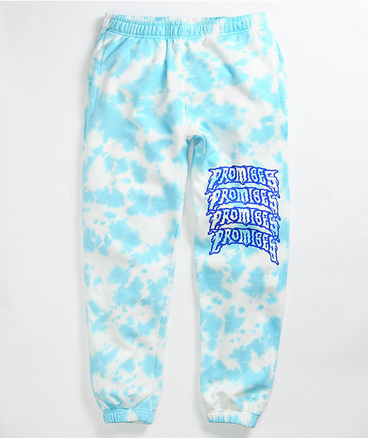 Tie Dye Sweatpants Light Blue Clearance 