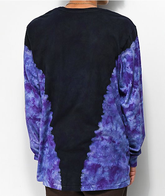 Broken Promises Thornless Black Tie Dye Long Sleeve T-Shirt