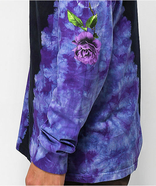 Broken Promises Thornless Black Tie Dye Long Sleeve T-Shirt