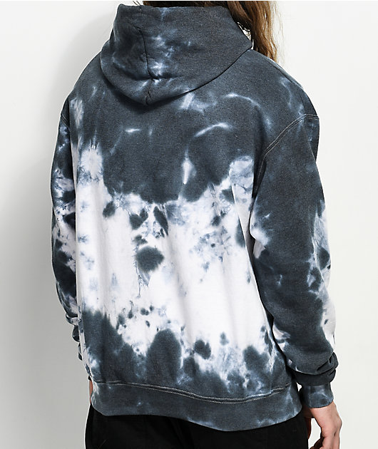 Broken Promises Thornless Grey Tie Dye Hoodie