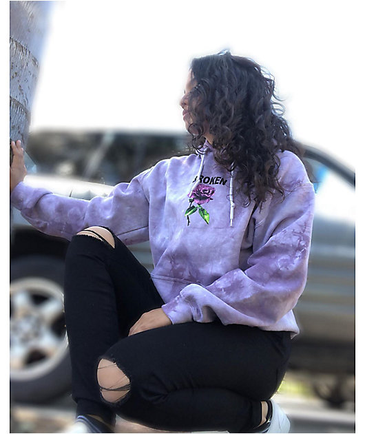 Broken Promises Thornless Purple Hoodie