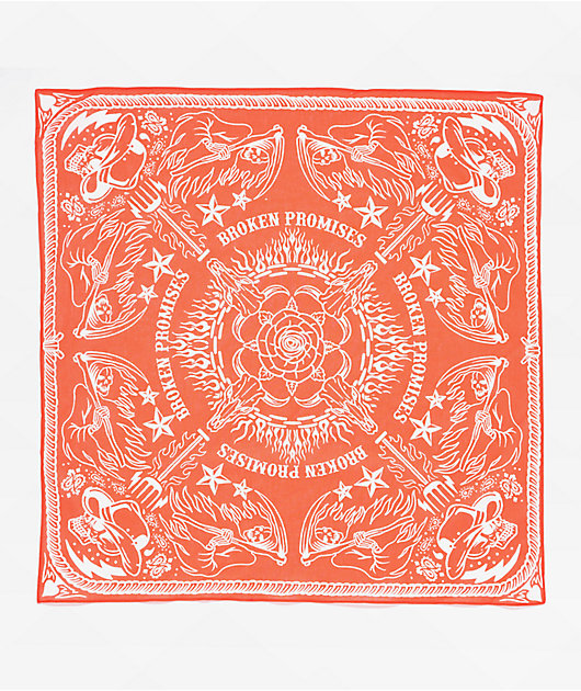 Broken Promises Thunderheart Orange Bandana Necklace