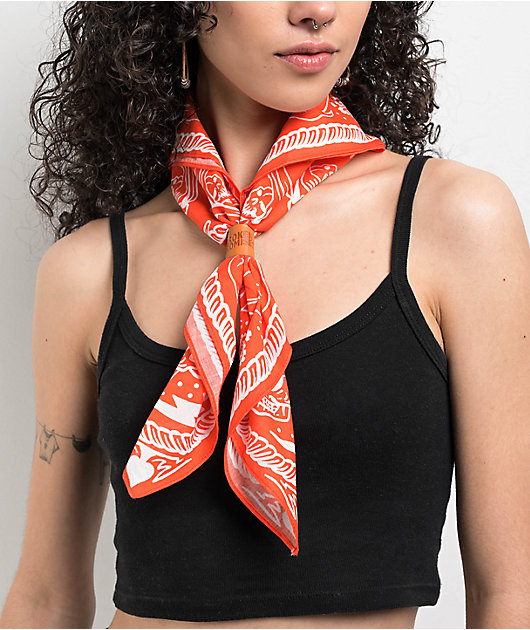 Broken Promises Thunderheart Orange Bandana Necklace