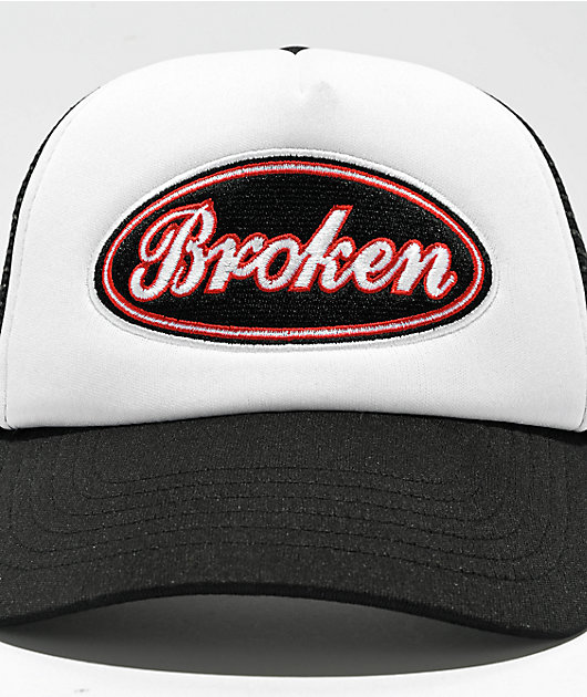 Broken Promises Truckstop White & Black Trucker Hat