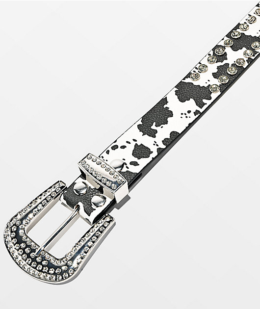 Broken Promises Udder Desire Rhinestone Black Belt