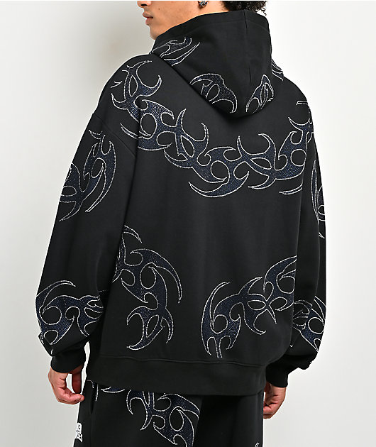 Broken Promises Ultrablade Rhinestone Black Zip Hoodie | Zumiez