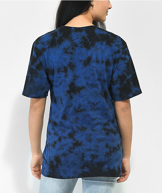 Broken Promises Unbearable camiseta tie dye azul